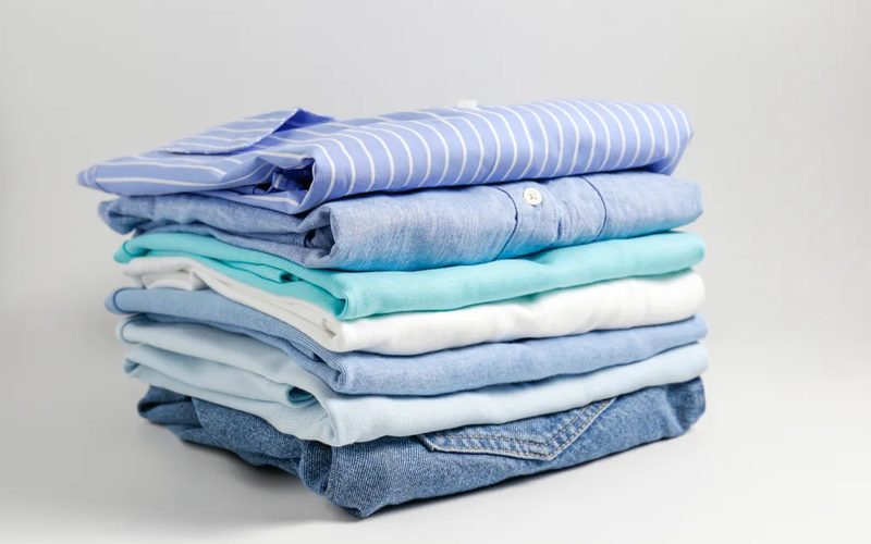 Folded laundry — wash and fold service