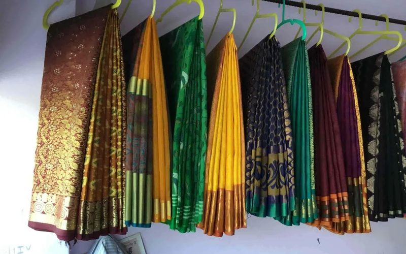 Designer saree dry cleaning